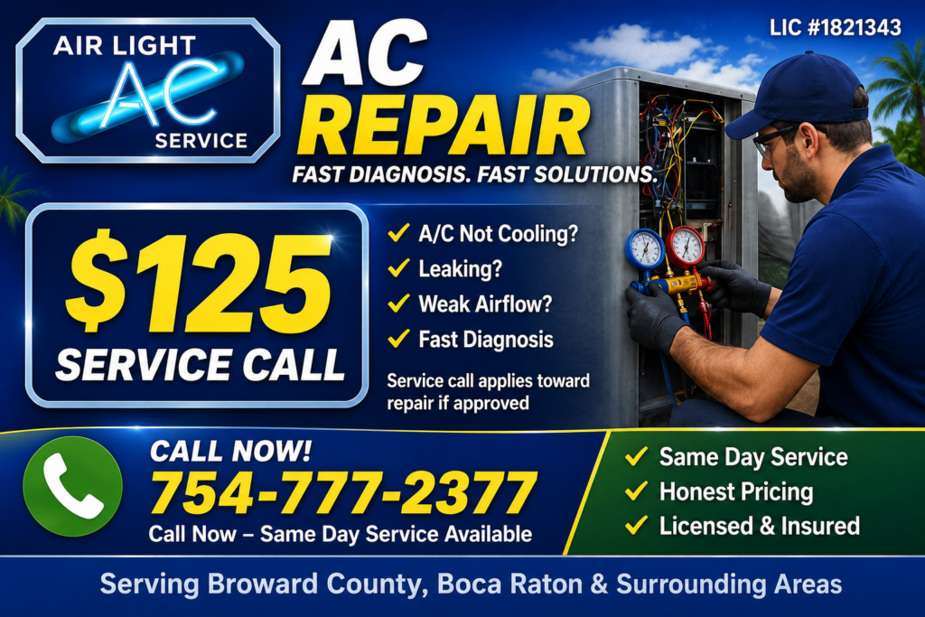 AC repair service call coupon